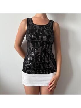 DKNY Women's Black Vest